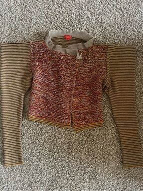 Vivienne Westwood Multicolor Bouclé Crewneck Sweater - Rust, Beige, Yellow